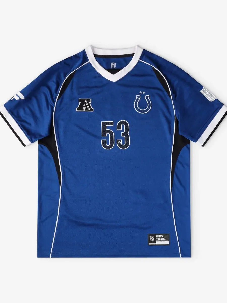 Футболка с V-образным вырезом Football x Football Fan Jersey, модель Indianapolis Colts Fanatics — изображение 1 из 5