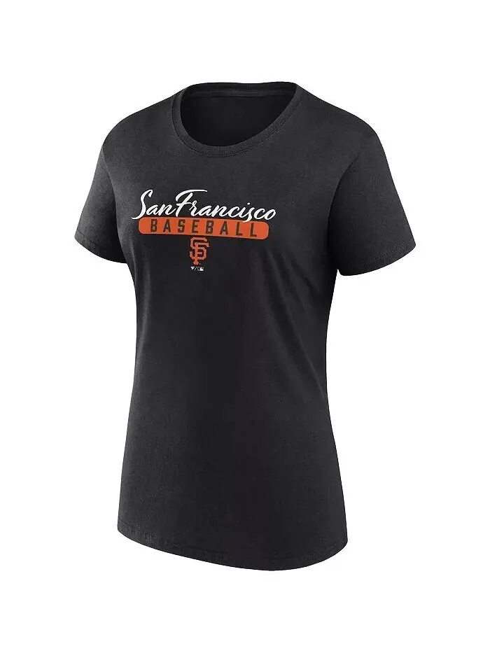 Женский комплект футболок для болельщиков San Francisco Giants черного и оранжевого цвета Fanatics — изображение 4 из 4
