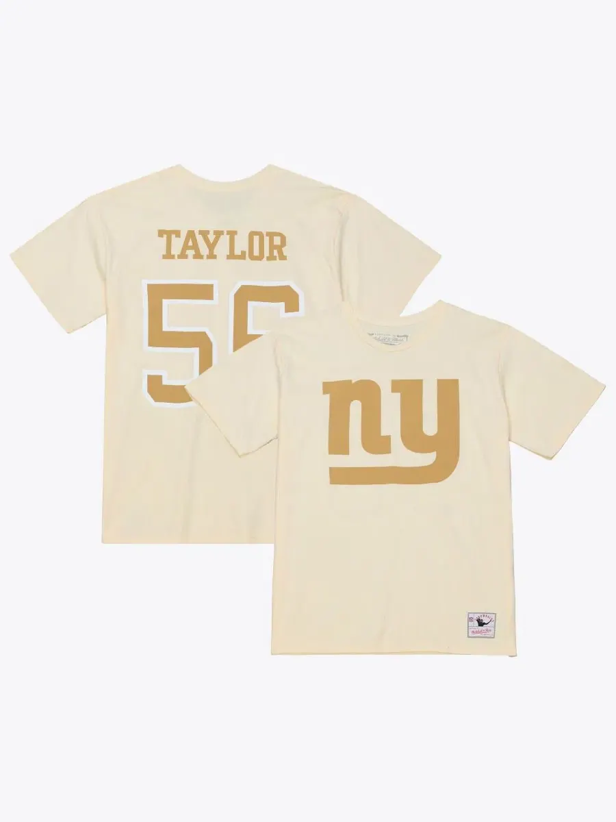 Футболка с принтом Lawrence Taylor Sandman Mitchell & Ness — изображение 1 из 5, бежевый