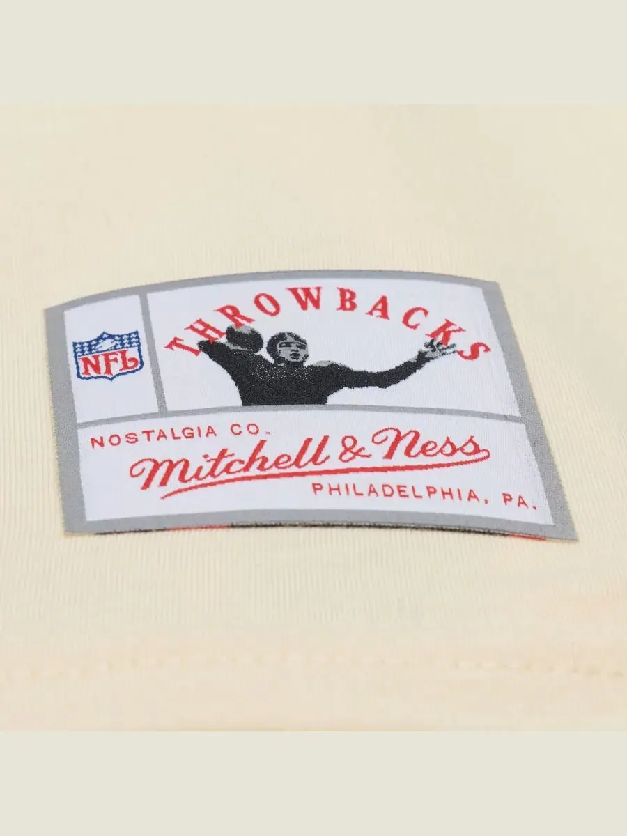 Футболка с принтом Lawrence Taylor Sandman Mitchell & Ness — изображение 2 из 5, бежевый