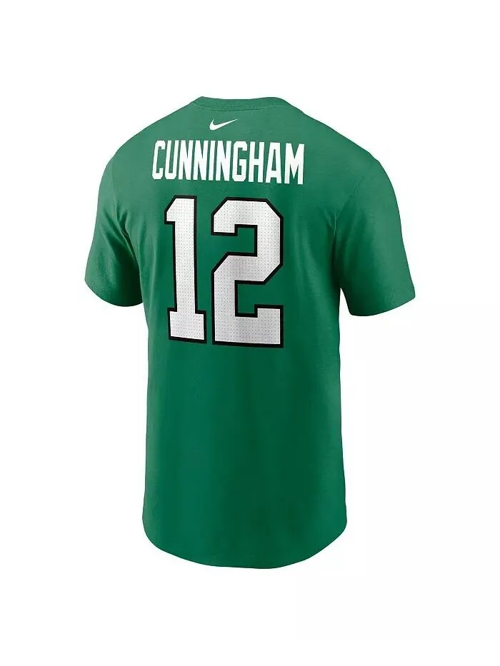 Мужская футболка с именем игрока и номером Randall Cunningham Kelly Green Philadelphia Eagles Nike — изображение 3 из 3