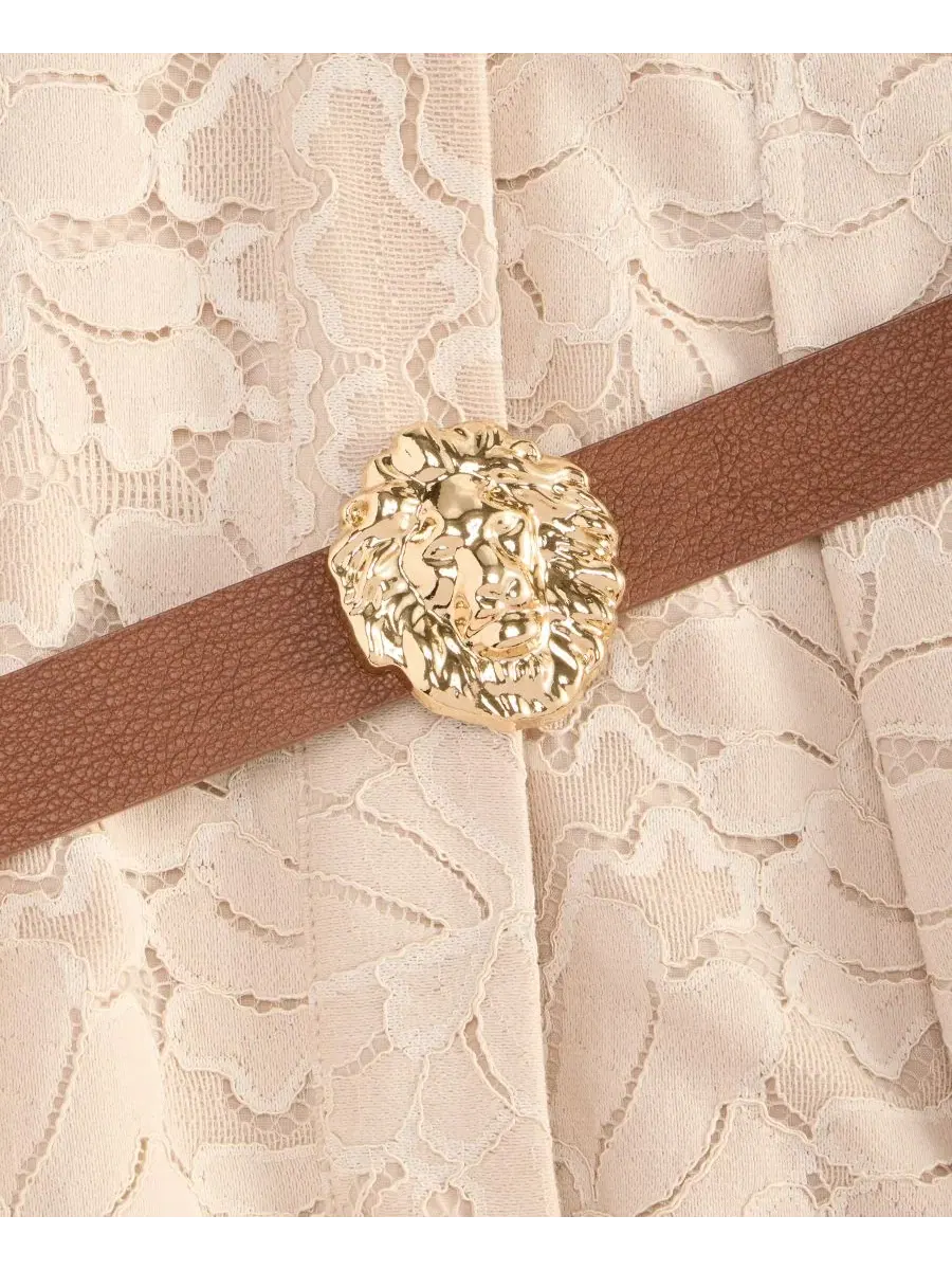 Платье-рубашка с кружевом и поясом Anne Klein, Dawn — изображение 6 из 6
