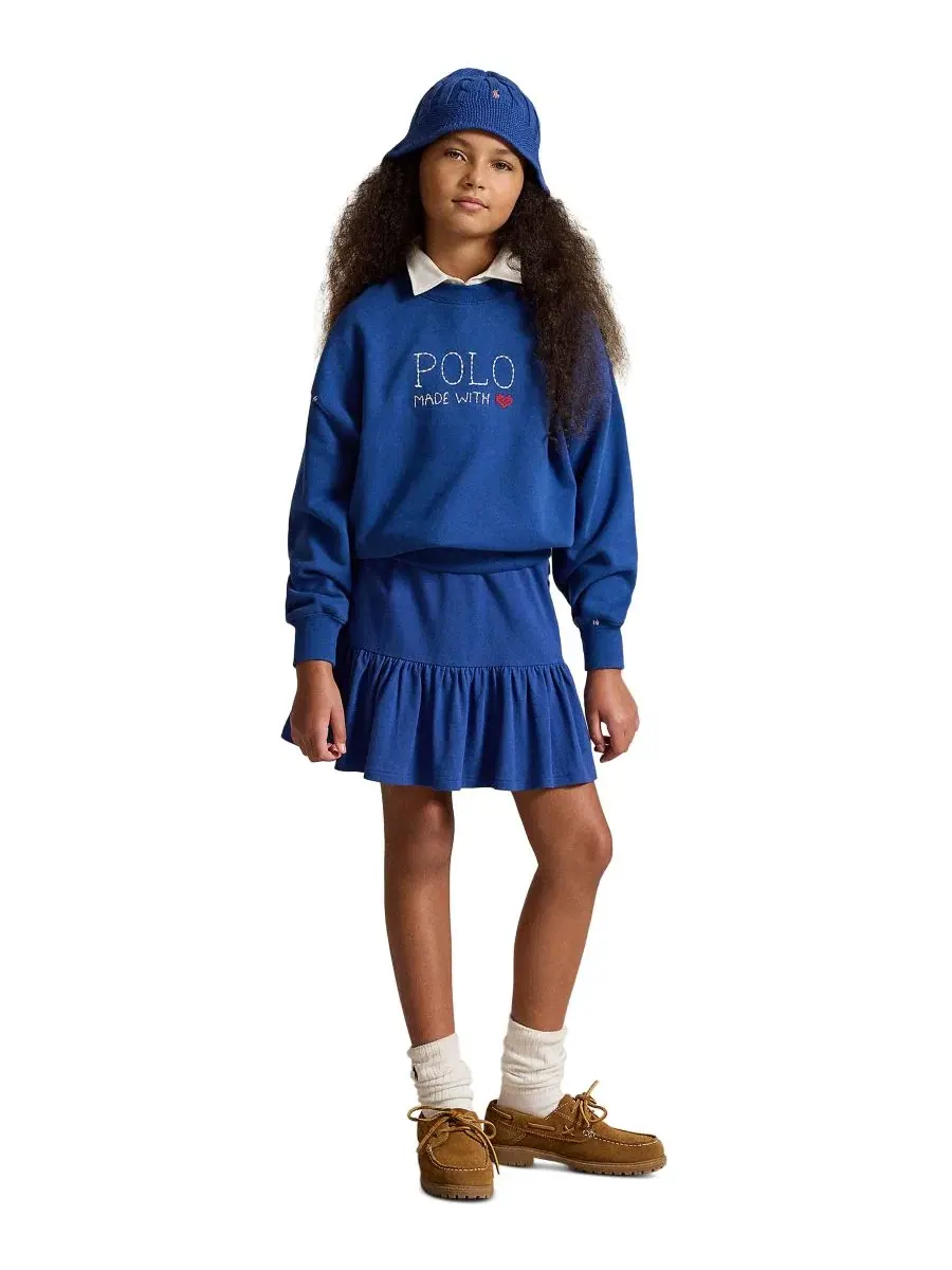Свитшот с вышивкой Logo Fleece Polo Ralph Lauren, Dusty Azure — изображение 2 из 3