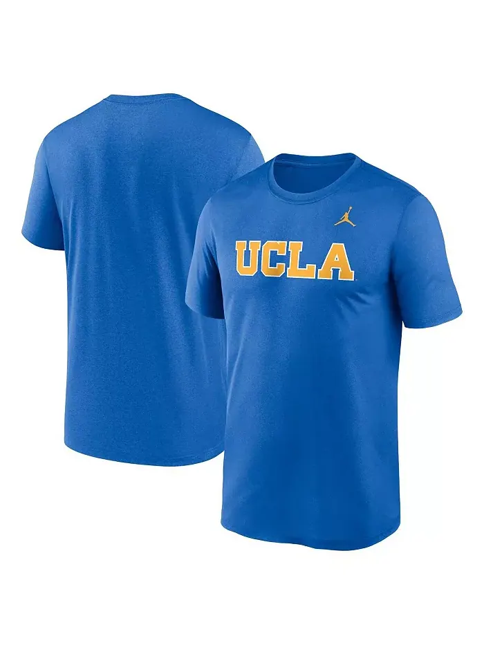 Мужская синяя футболка UCLA Bruins Primetime Legend Wordmark Jordan — изображение 1 из 3