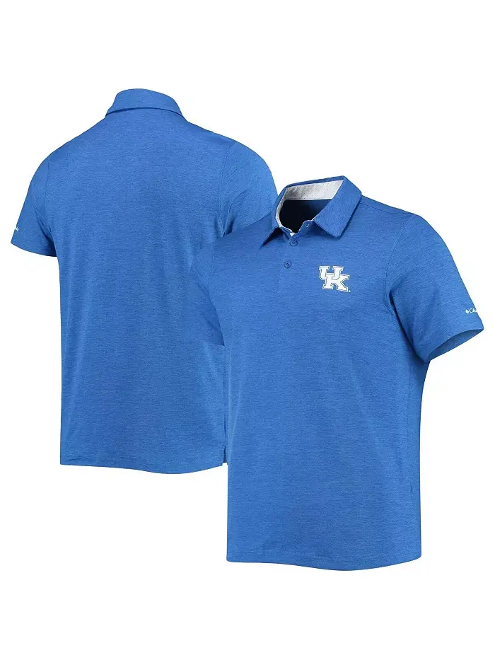 Мужская поло с технологией Omni-Shade Tech Trail Royal Kentucky Wildcats Columbia