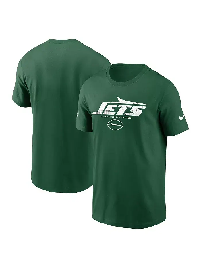 Мужская зеленая футболка New York Jets Sideline Performance Nike — изображение 1 из 3