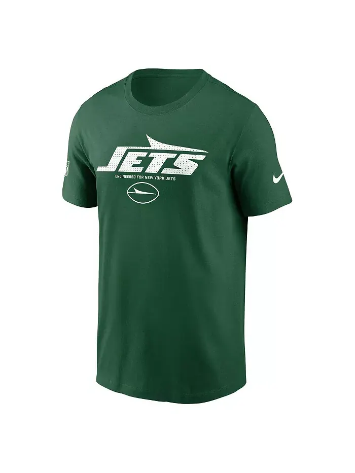 Мужская зеленая футболка New York Jets Sideline Performance Nike — изображение 2 из 3