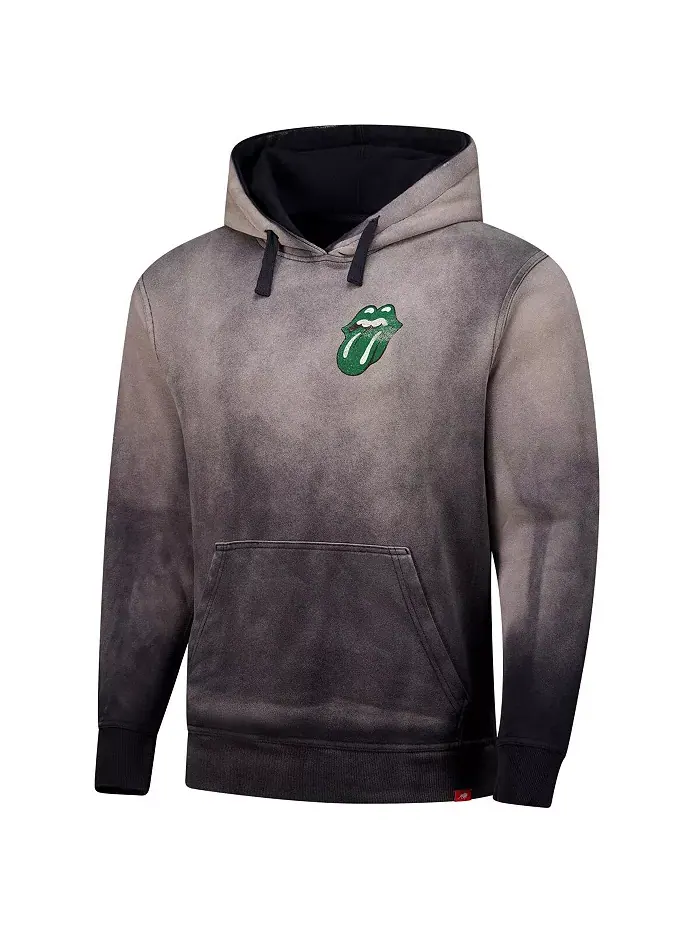 Мужская и женская серая толстовка с капюшоном Rolling Stones x Boston Celtics в коллаборации — изображение 2 из 3