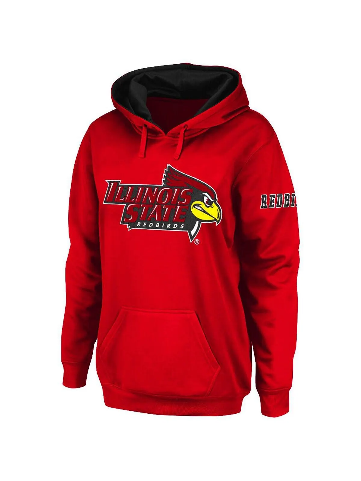 Женский красный пуловер с капюшоном с большим логотипом Illinois State Redbirds Stadium Athletic — изображение 1 из 3