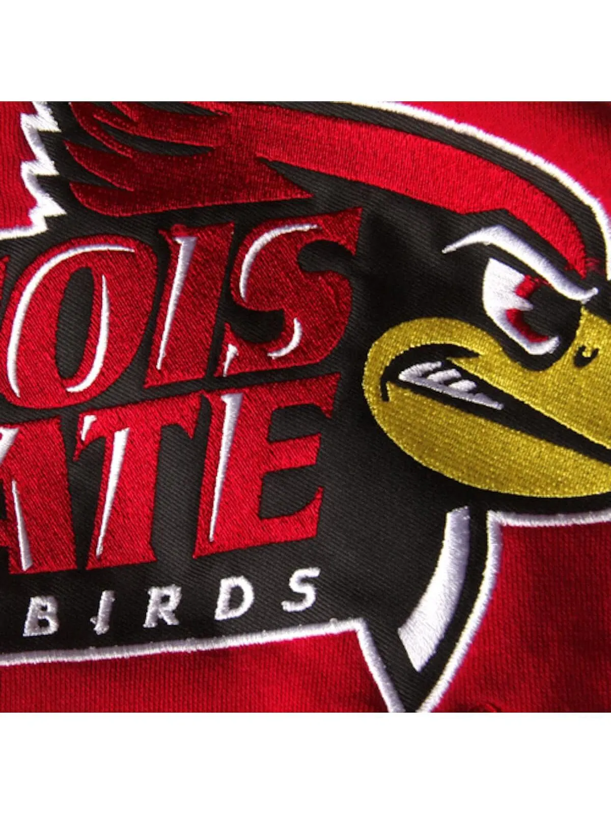 Женский красный пуловер с капюшоном с большим логотипом Illinois State Redbirds Stadium Athletic — изображение 3 из 3