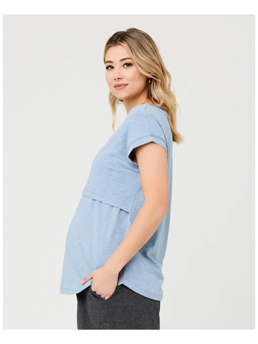 Футболка для кормления Ripe Richie для беременных Ripe Maternity, Light petrol — изображение 2 из 7
