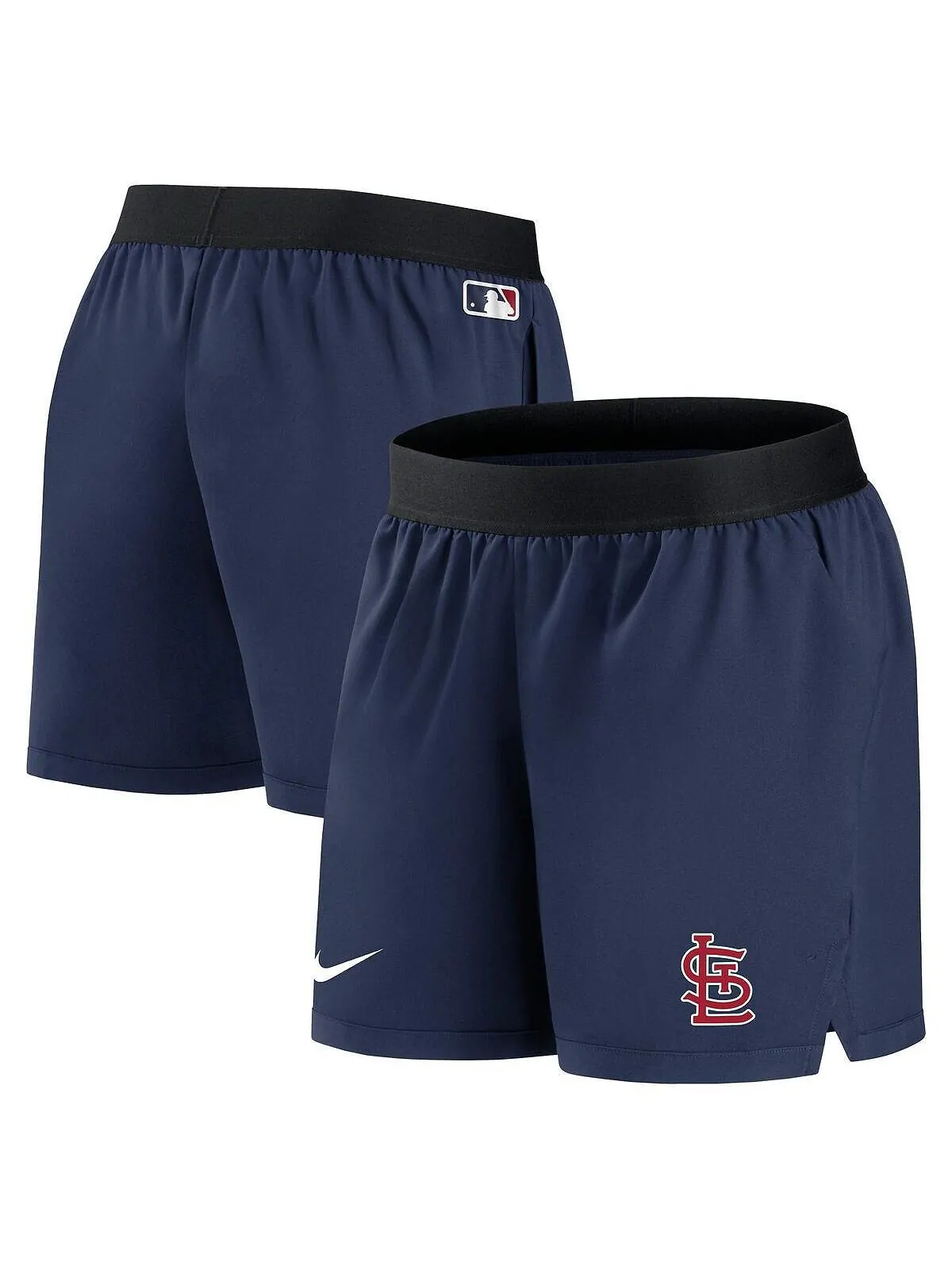 Женские темно-синие шорты для выступлений команды St. Louis Cardinals Authentic Collection Team