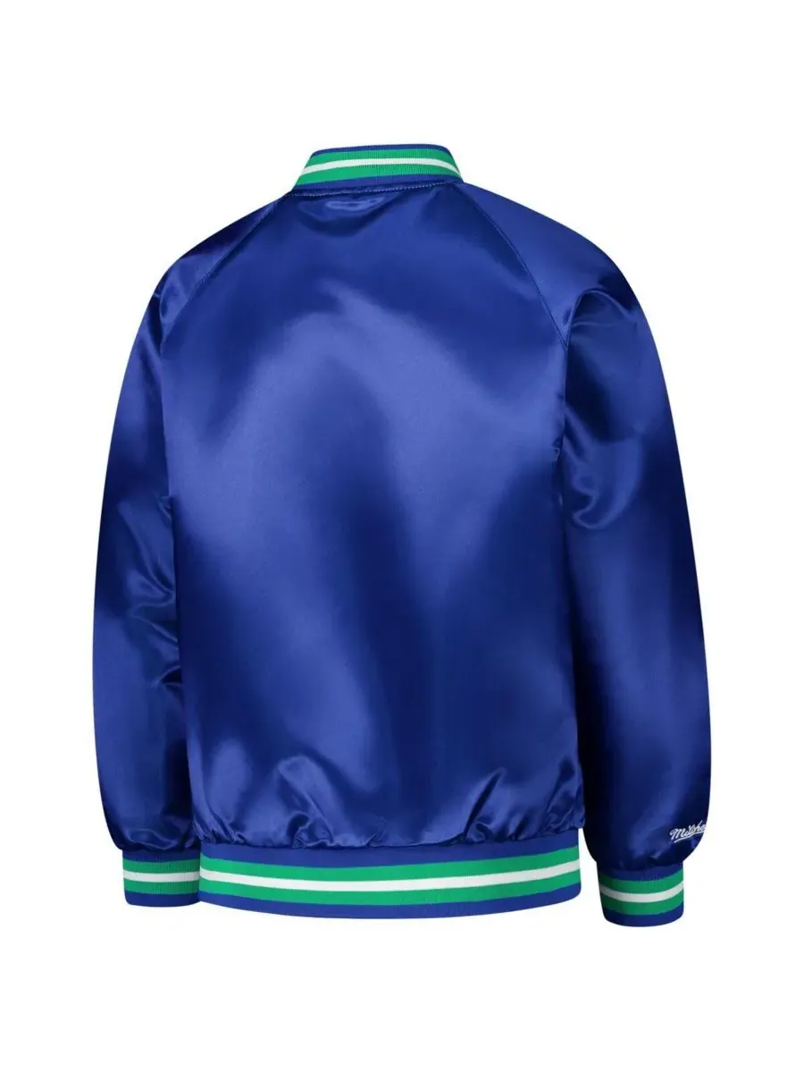 Куртка Big Boys and Girls Royal Minnesota Timberwolves Hardwood Classics Satin Raglan Full-Snap — изображение 2 из 3, синий