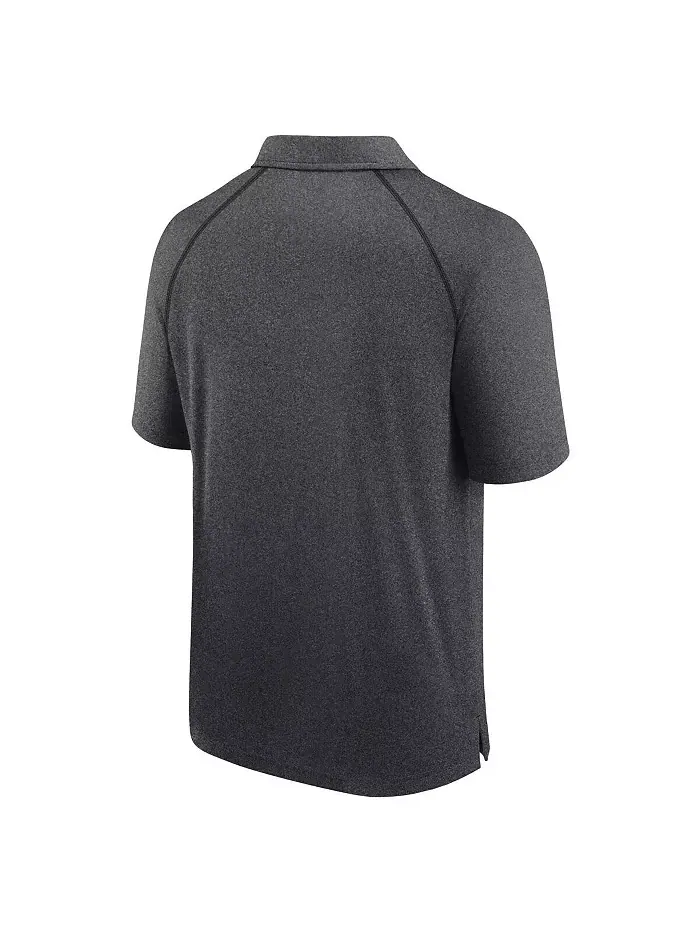 Мужская поло реглан Heather Charcoal Kansas City Chiefs Making Waves Fanatics — изображение 2 из 3