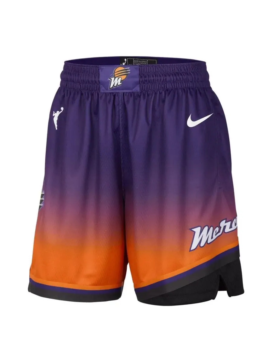 Nike Женские фиолетовые шорты Phoenix Mercury On-Court Victory Performance Shorts — изображение 2 из 3, фиолетовый