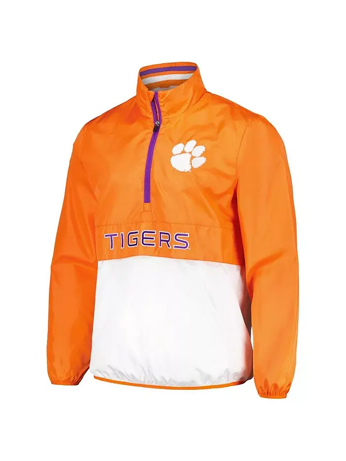 Толстовка Men's Orange Clemson Tigers Cornerman Half-Zip Top G-III Sports by Carl Banks — изображение 3 из 3