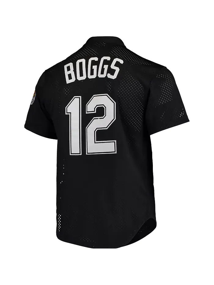 Мужская тренировочная бейсбольная майка Tampa Bay Rays Cooperstown Collection 1991 - Wade Boggs — изображение 3 из 3
