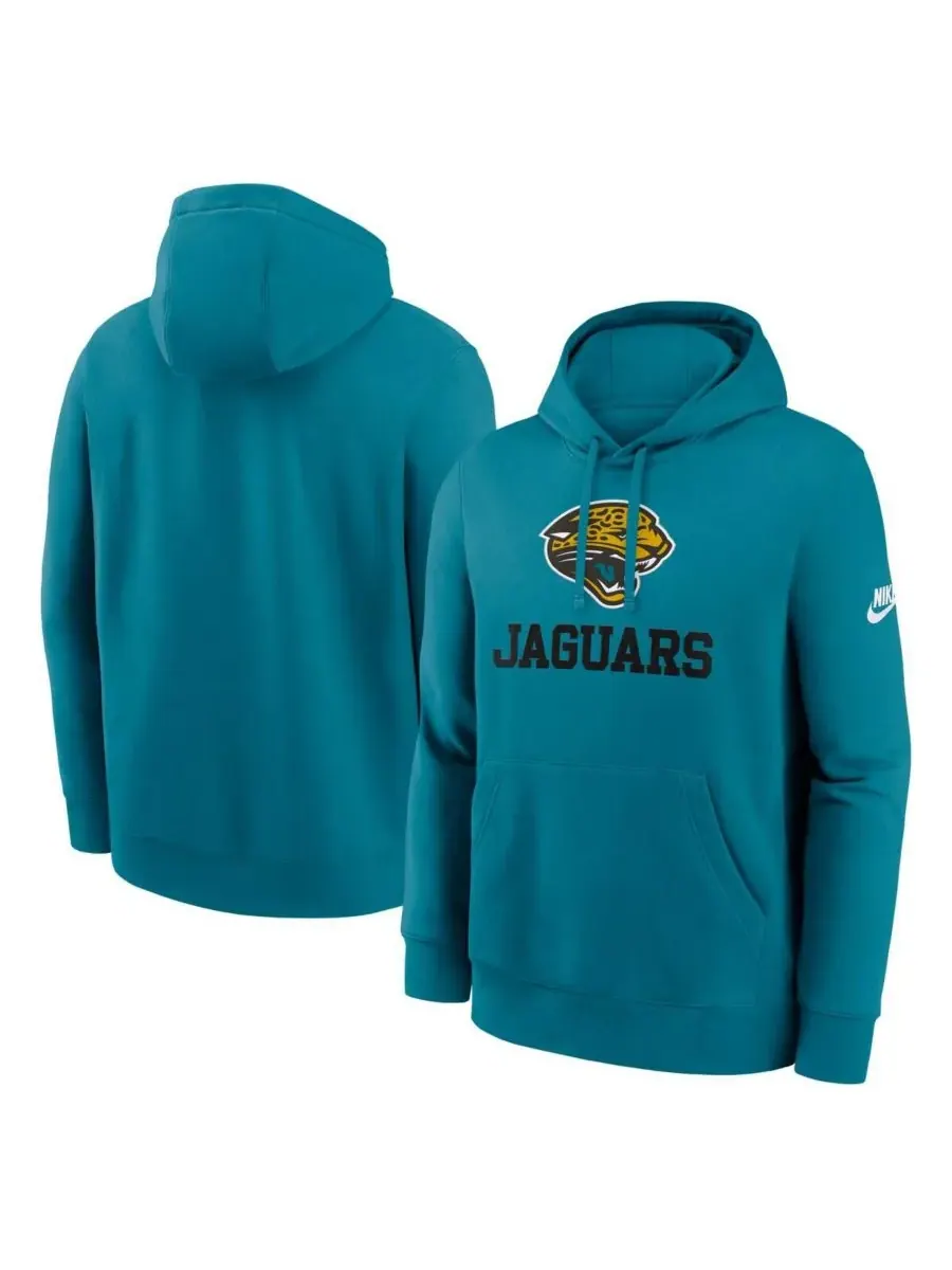 Nike Мужская бирюзовая толстовка с капюшоном Jacksonville Jaguars Best Season Rewind Club — изображение 1 из 3, бирюзовый