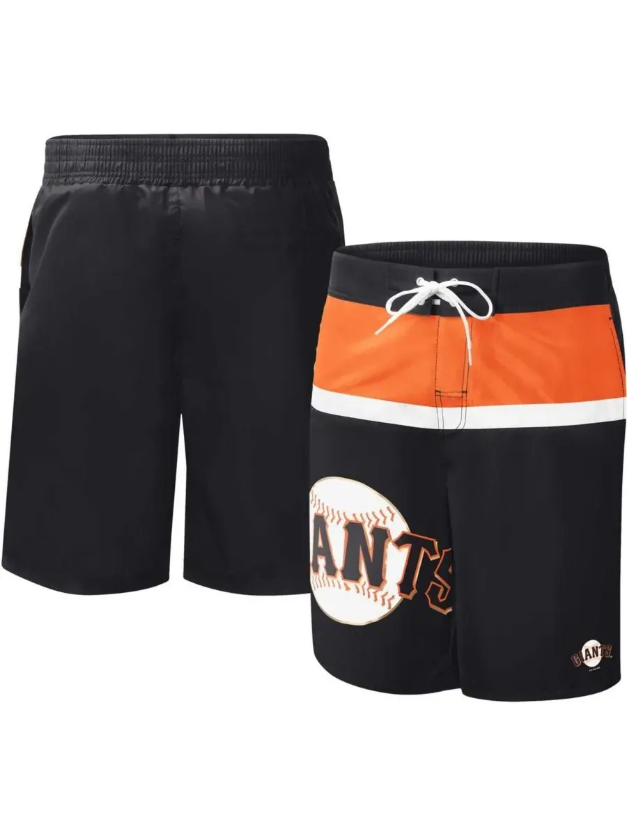 G-III Sports by Carl Banks Мужские черные плавательные шорты San Francisco Giants Sea Wind — изображение 1 из 2, черный