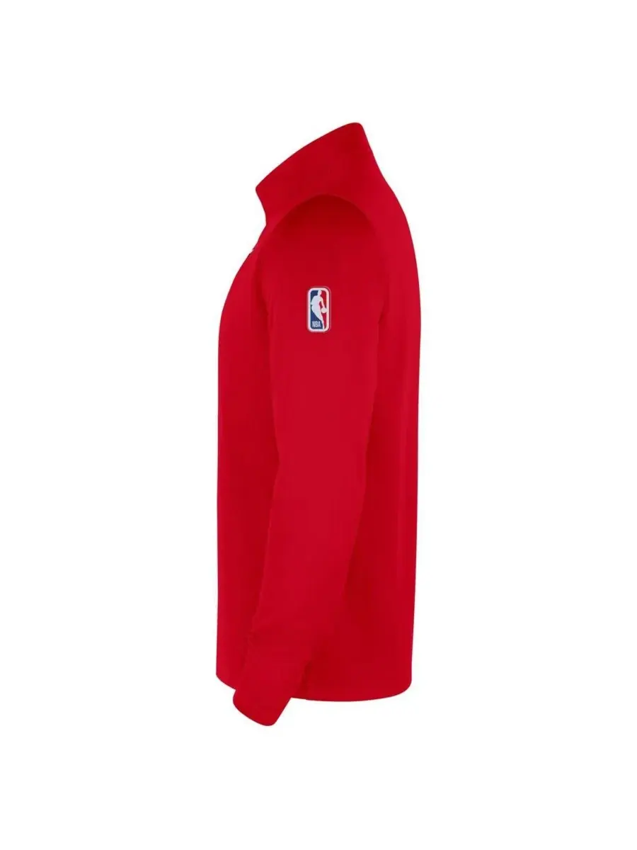 Nike Мужская красная футболка Chicago Bulls 2025/26 Authentic Coaches Quarter-Zip Dri-Fit — изображение 4 из 4, красный
