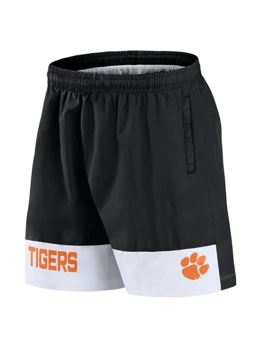 Fanatics Мужские черные тканые шорты Clemson Tigers Elements Intensity — изображение 3 из 3, черный
