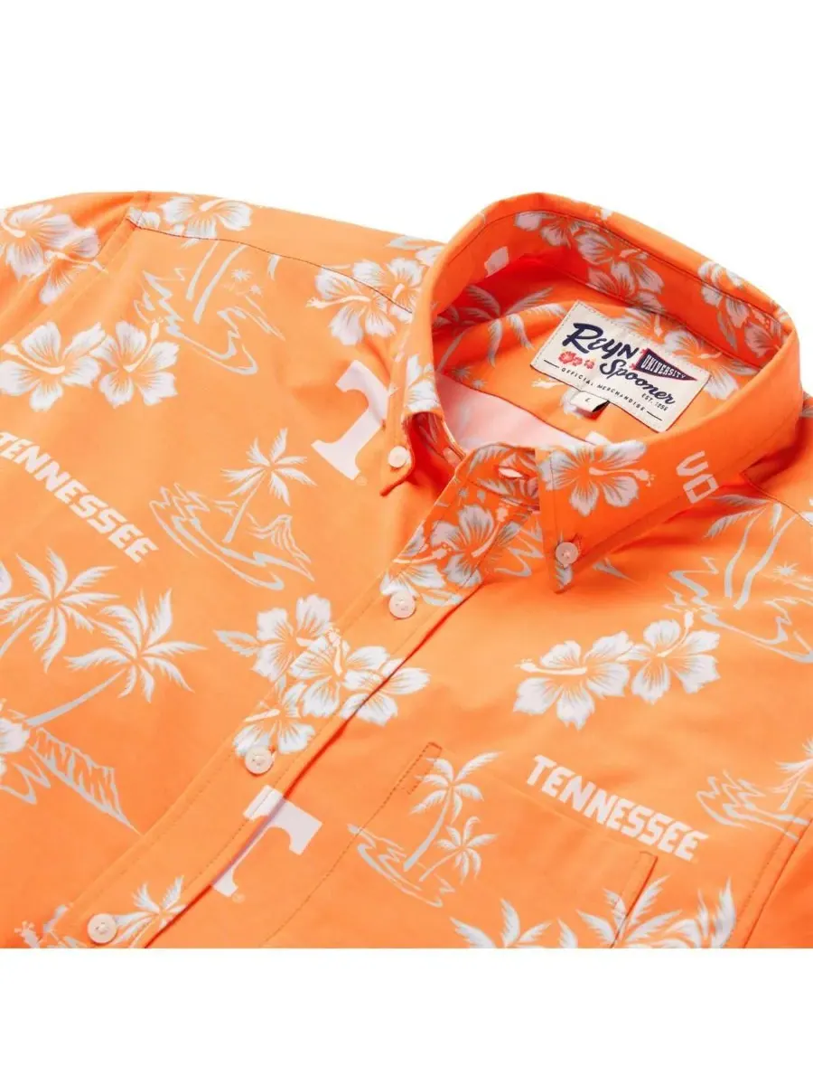 Reyn Spooner Мужская классическая рубашка на пуговицах Tennessee Orange Tennessee Volunteers — изображение 4 из 4, оранжевый