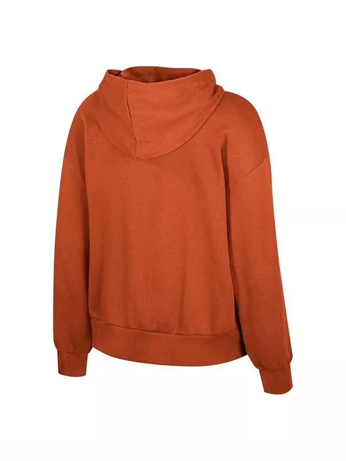 Женская толстовка с капюшоном Texas Orange Texas Longhorns Reflection со стразами и завязками на — изображение 3 из 3