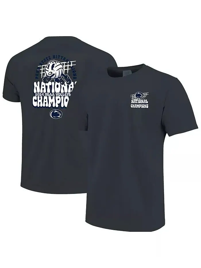 Мужская джинсовая футболка Penn State Nittany Lions 2024 NCAA Women's Volleyball National Champions — изображение 1 из 3