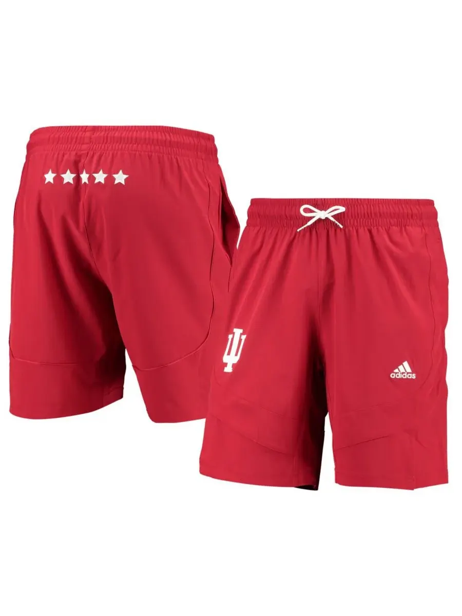 Adidas Мужские баскетбольные шорты Indiana Hoosiers Swingman AEROREADY цвета «багровый» — изображение 1 из 3, красный