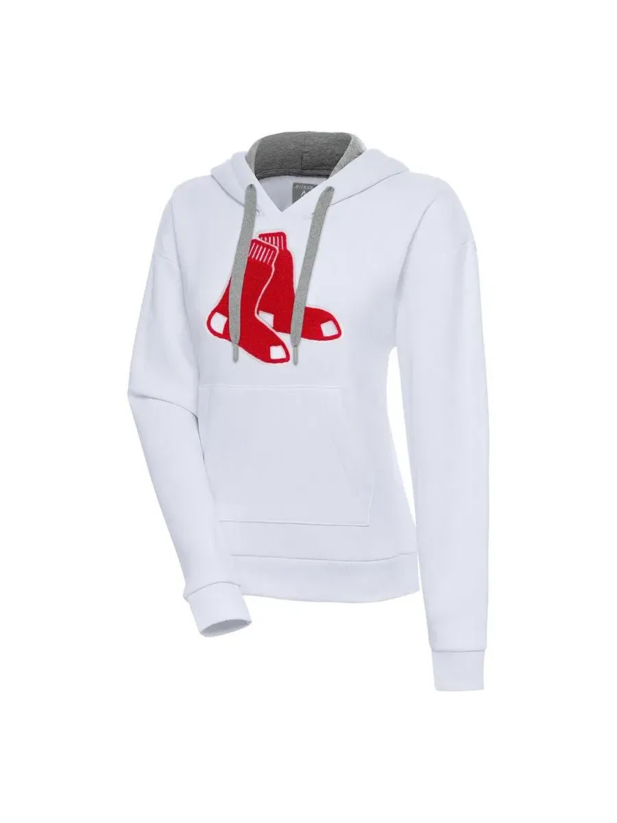 Женская белая толстовка с капюшоном Boston Red Sox Victory Antigua — изображение 1 из 1, белый