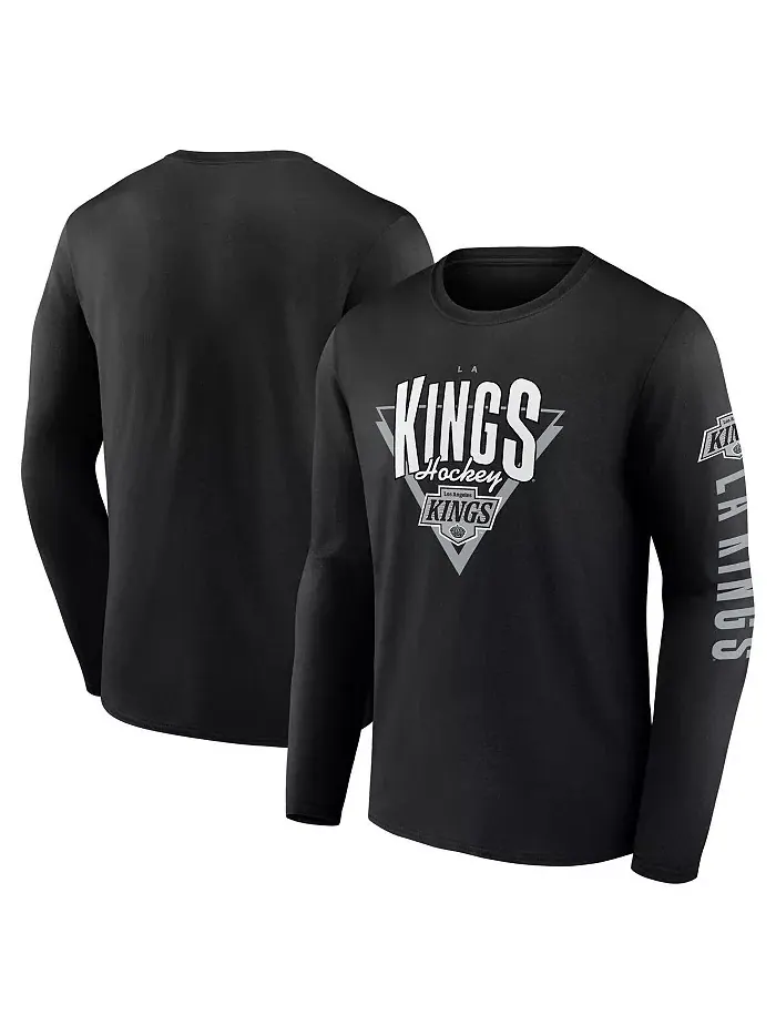 Мужская черная футболка с длинным рукавом Los Angeles Kings Headline Fanatics — изображение 1 из 3
