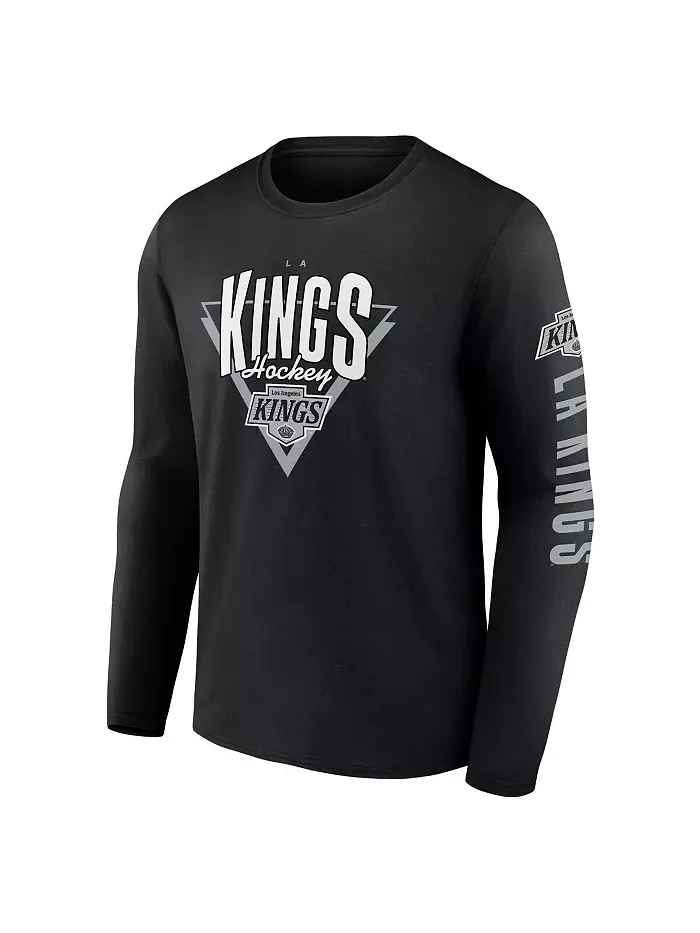 Мужская черная футболка с длинным рукавом Los Angeles Kings Headline Fanatics — изображение 3 из 3