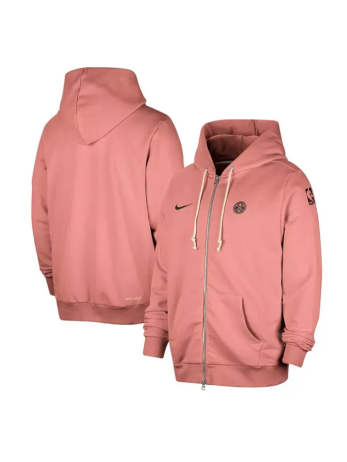 Мужская красная толстовка с молнией Denver Nuggets Authentic Standard Issue Nike — изображение 1 из 3