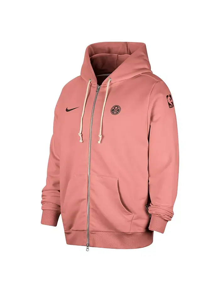 Мужская красная толстовка с молнией Denver Nuggets Authentic Standard Issue Nike — изображение 3 из 3