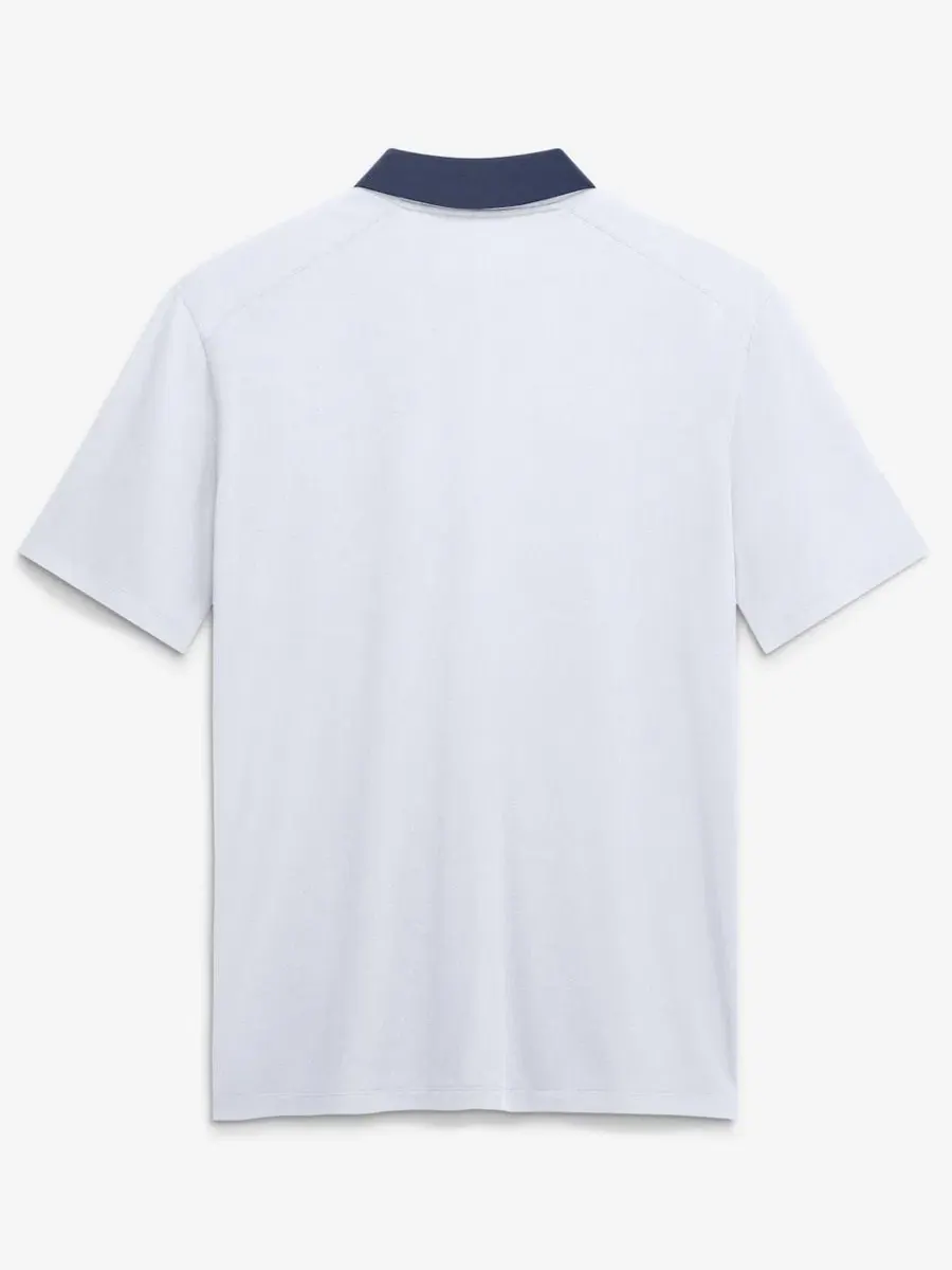 Мужское поло Dri-FIT с полосатым принтом, New York Yankees Vapor Nike — изображение 2 из 2, белый темно-синий