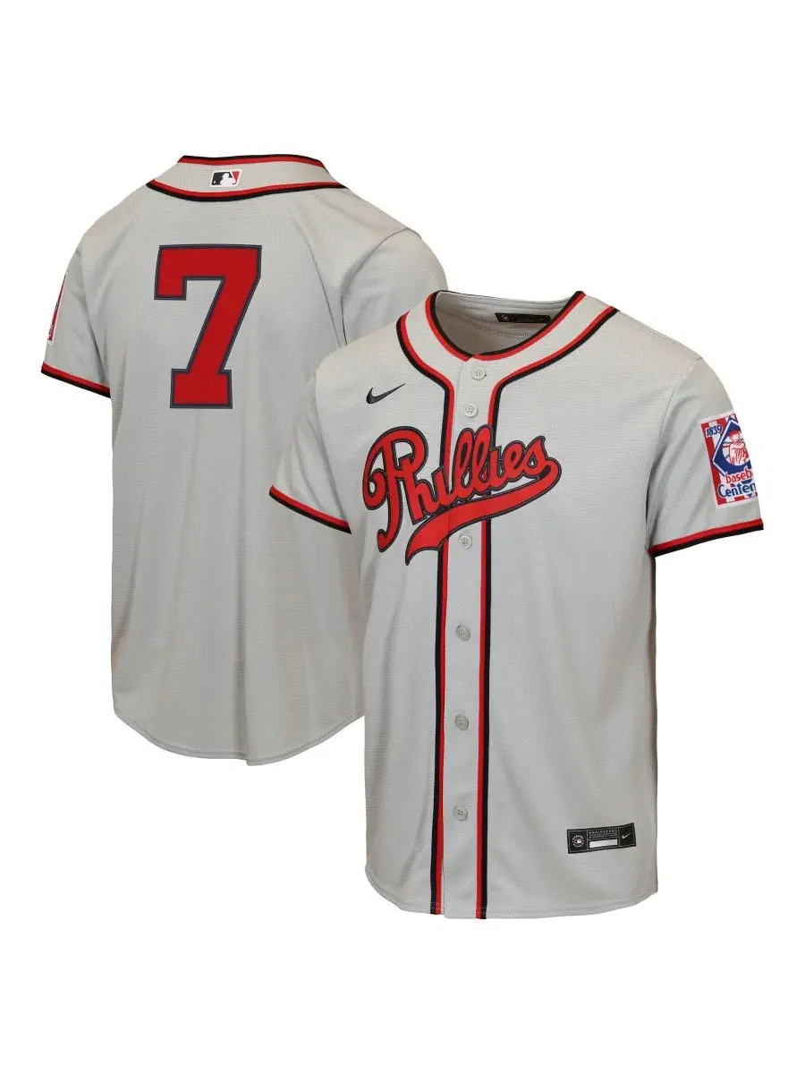Реплика джерси Trea Turner 2026 Field of Dreams Gray Philadelphia Phillies Nike — изображение 1 из 3, серый