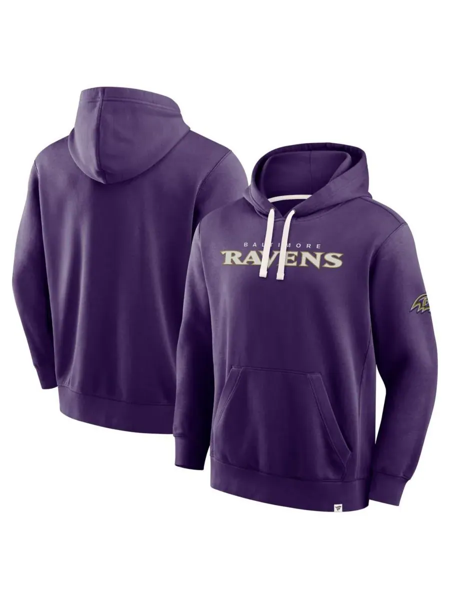 Fanatics Мужская фиолетовая толстовка Baltimore Ravens New Horizons Heritage Pullover Hoodie — изображение 1 из 3, фиолетовый