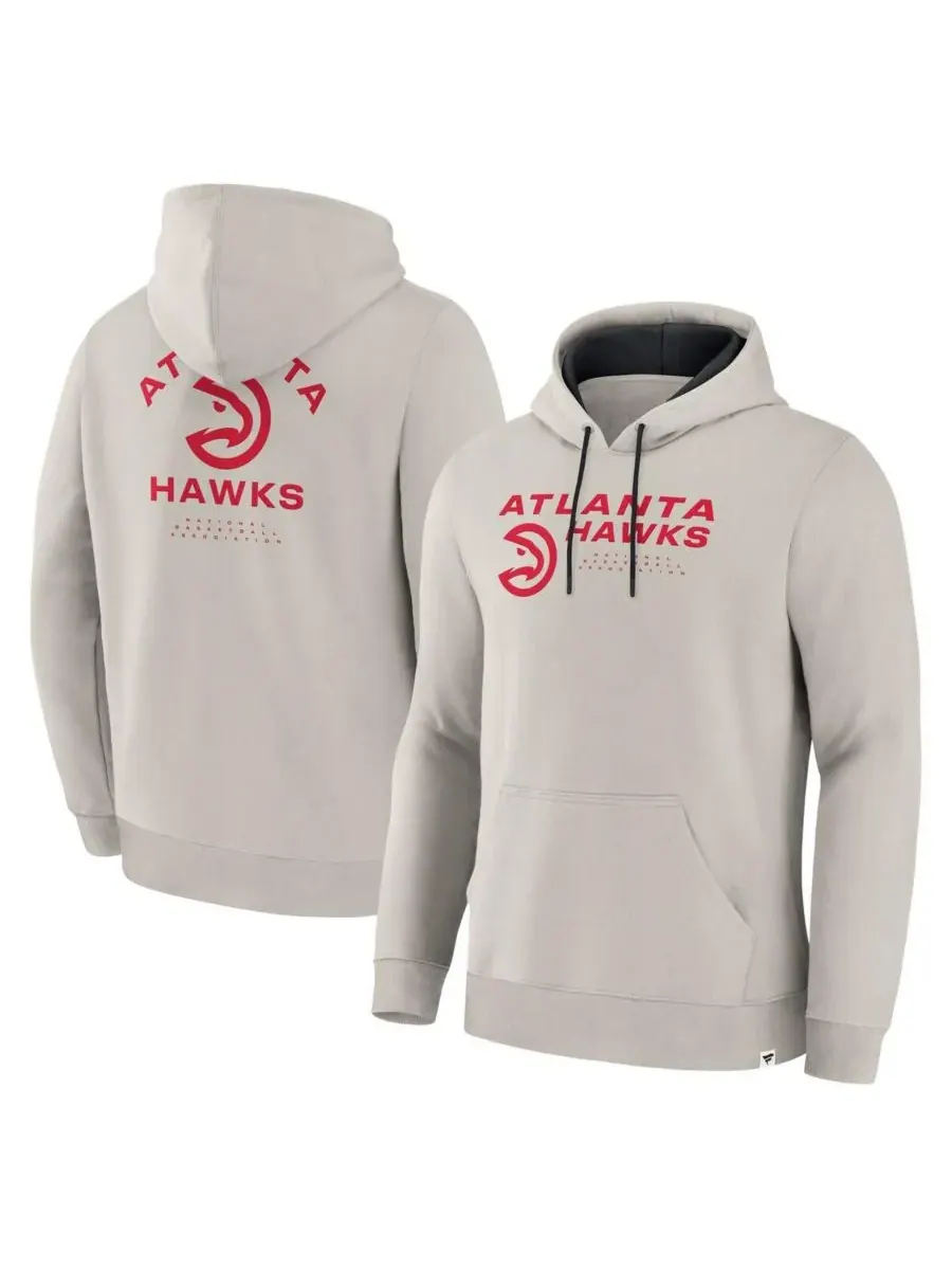 Fanatics Мужская толстовка Off White Atlanta Hawks Crossover Collection Blocked Shot Premium — изображение 1 из 3, белый