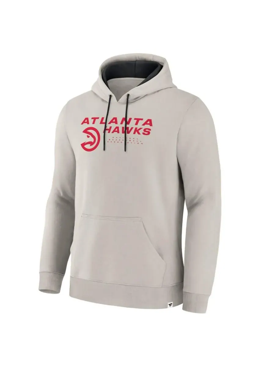 Fanatics Мужская толстовка Off White Atlanta Hawks Crossover Collection Blocked Shot Premium — изображение 2 из 3, белый