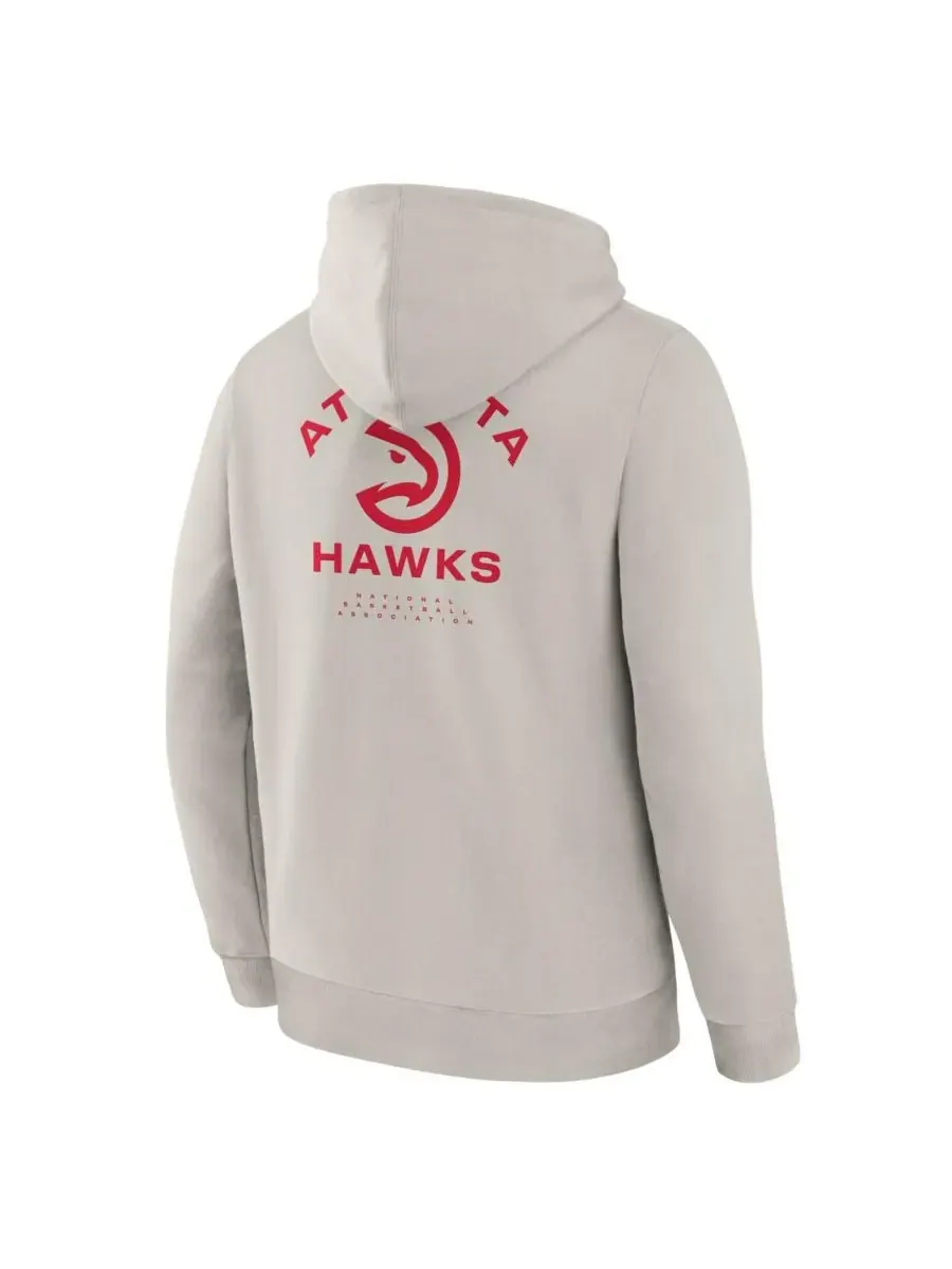 Fanatics Мужская толстовка Off White Atlanta Hawks Crossover Collection Blocked Shot Premium — изображение 3 из 3, белый