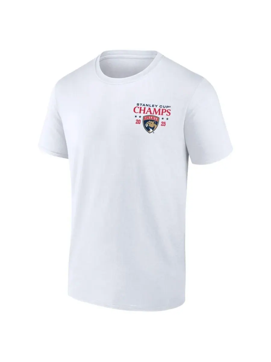 Fanatics Мужская белая футболка с изображением состава команды Florida Panthers, выигравшей Кубок — изображение 3 из 3, белый