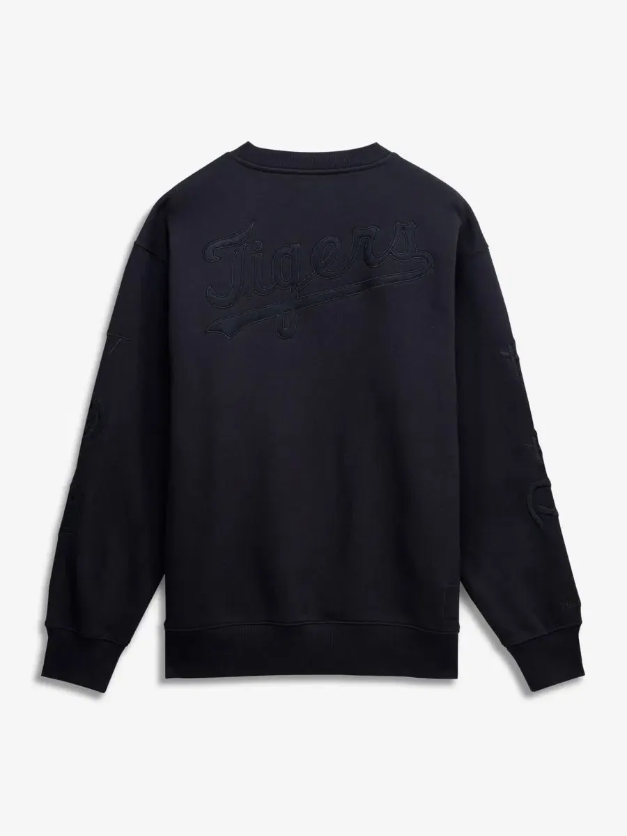 Свитшот Phantom Fleece с логотипом Detroit Tigers Mitchell & Ness — изображение 2 из 4, черный
