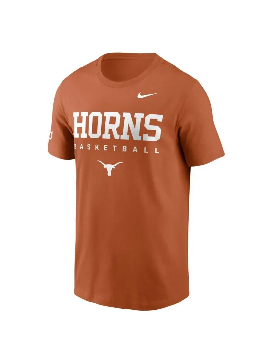 Nike Мужская оранжевая футболка Texas Longhorns 2025 Courtside Basketball Legend Dri-FIT — изображение 2 из 3, оранжевый