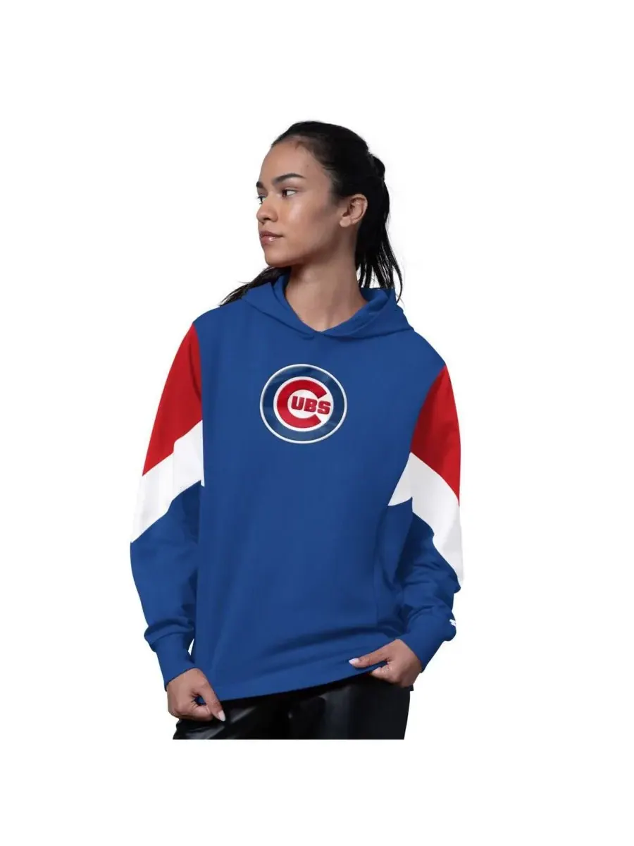 Женская толстовка с капюшоном Royal Chicago Cubs Scrimmage Starter — изображение 1 из 2, королевский