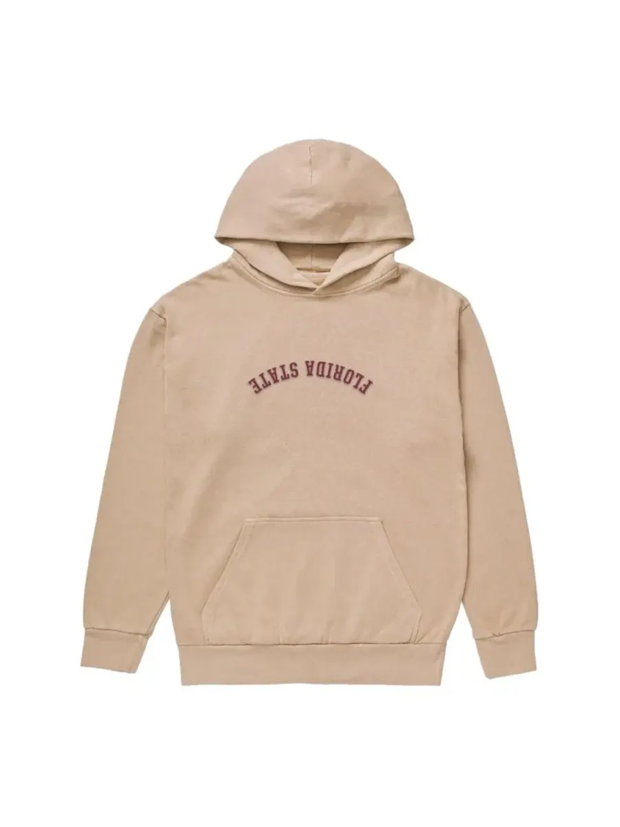Худи оверсайз с вышивкой Florida State Seminoles Uscape Apparel — изображение 2 из 2, бежевый
