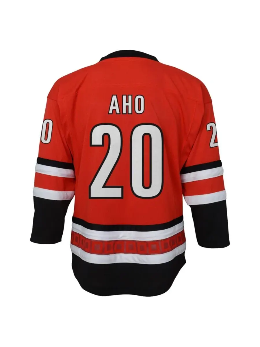 Детская футболка с длинным рукавом Sebastian Aho Outerstuff — изображение 3 из 3, черный