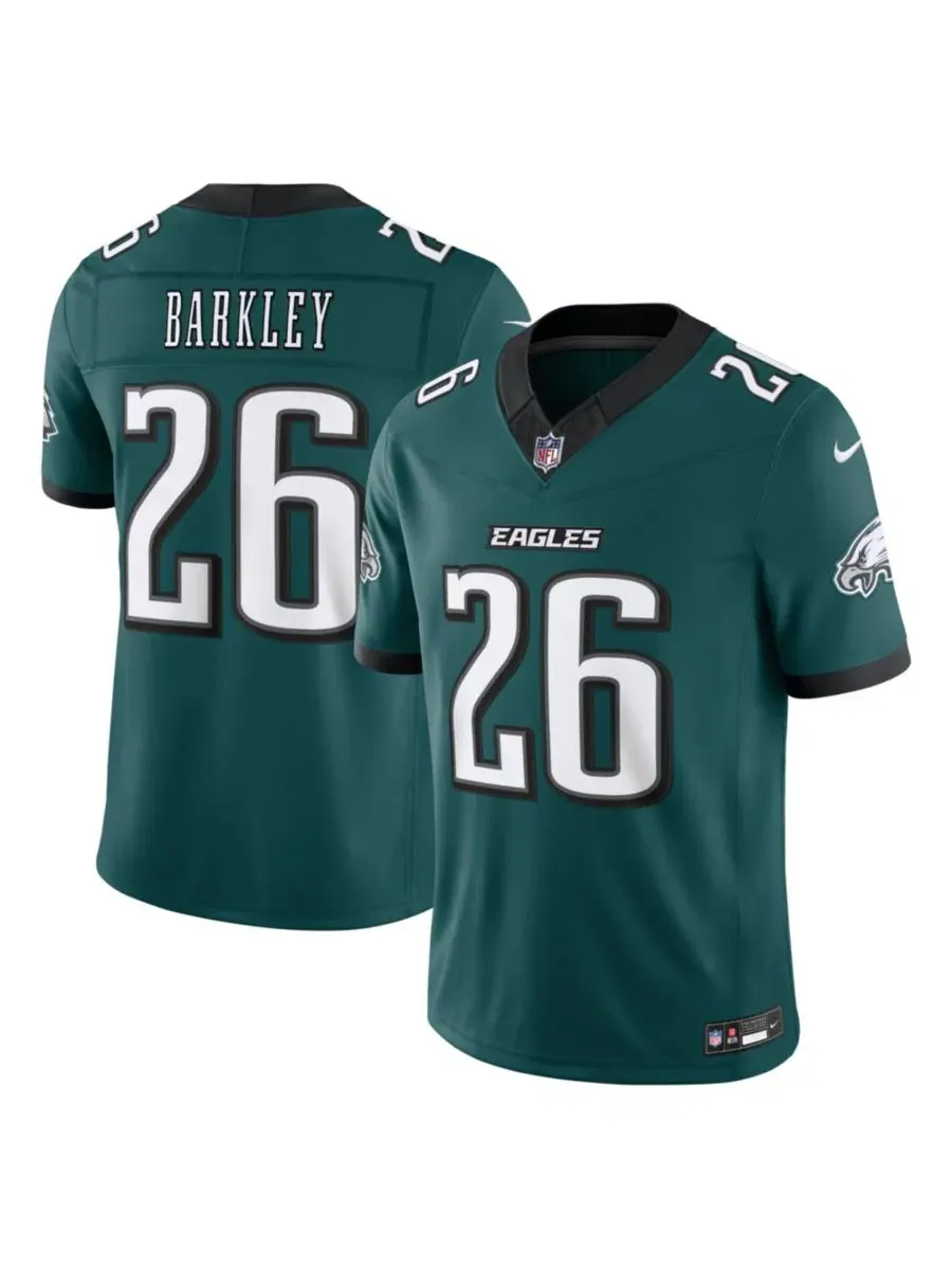 Футболка Nike Philadelphia Eagles Saquon Barkley Vapor F.U.S.E. Stitched Limited — изображение 1 из 3, зеленый