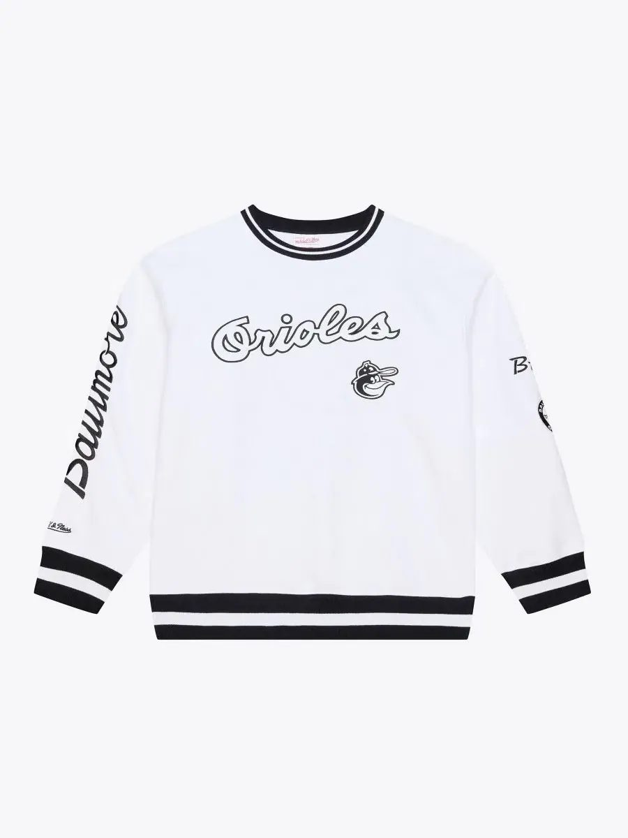 Свитшот Arctic Fleece с вышивкой Mitchell & Ness — изображение 1 из 5, белый