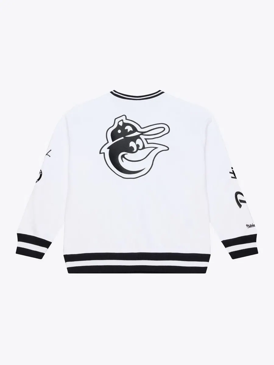Свитшот Arctic Fleece с вышивкой Mitchell & Ness — изображение 5 из 5, белый