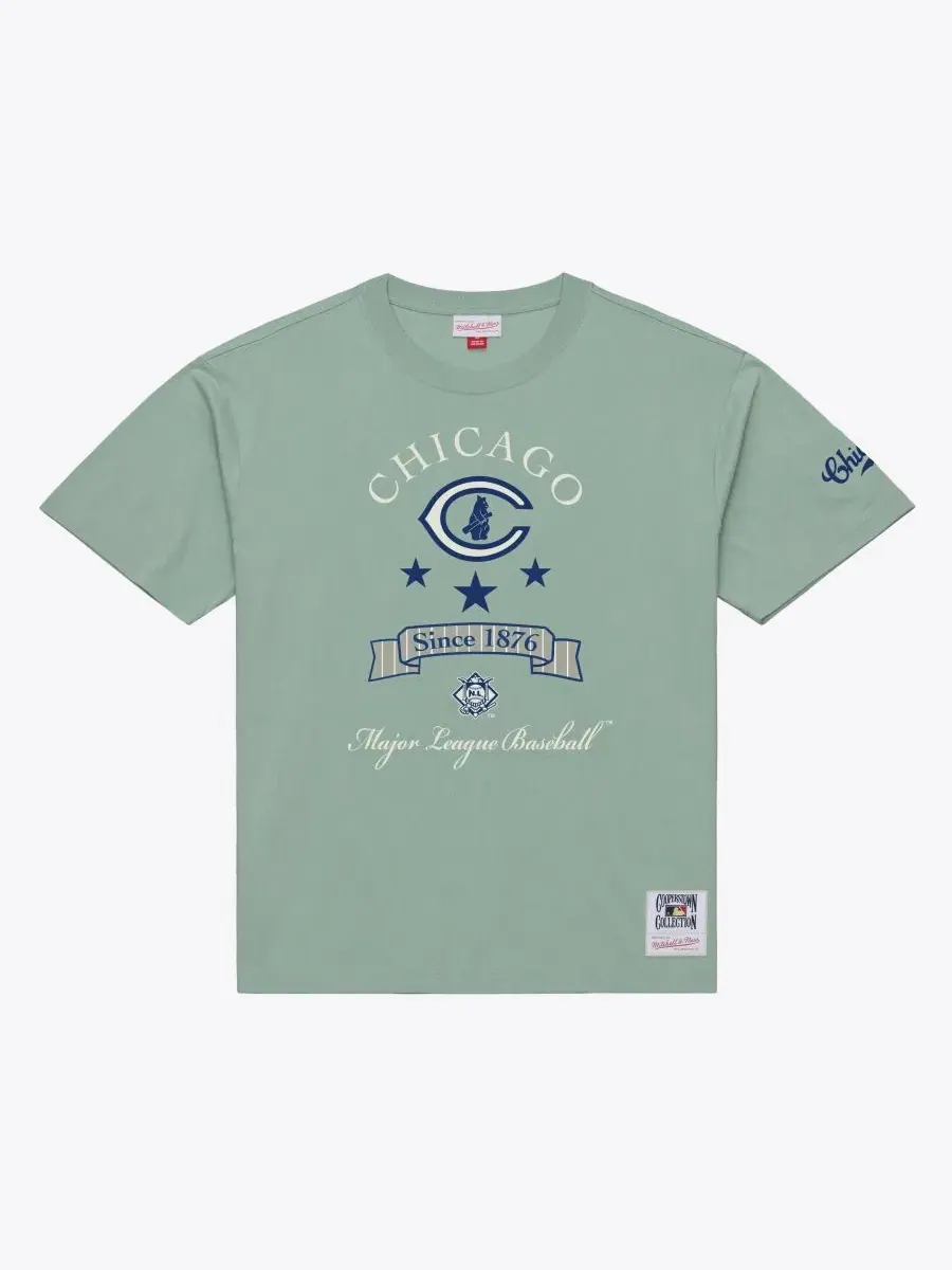 Футболка с вышивкой Yacht Rock Mitchell & Ness — изображение 1 из 2, зеленый